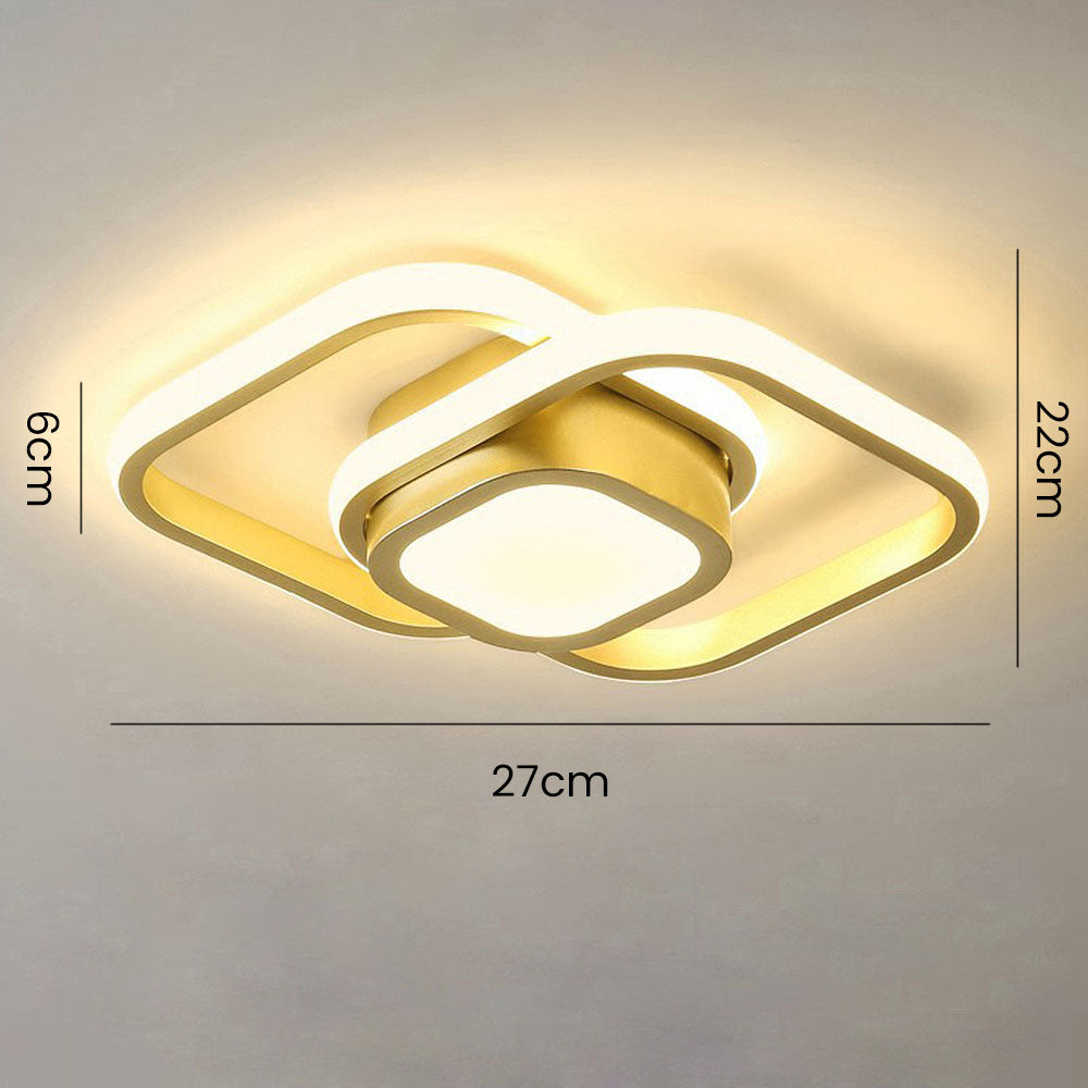 Dubbel | Minimalistische LED Plafondlamp met Dubbele Ring