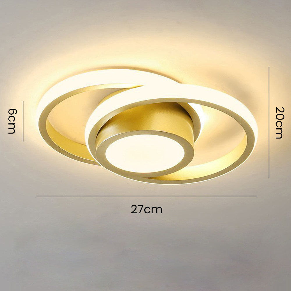 Dubbel | Minimalistische LED Plafondlamp met Dubbele Ring
