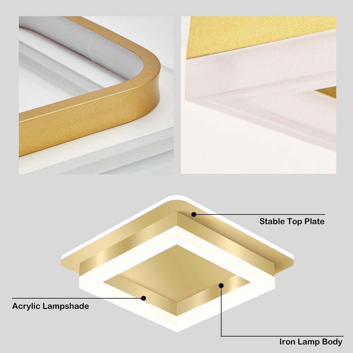 Quadralux | Moderne Vierkante LED Plafondlamp voor Binnen