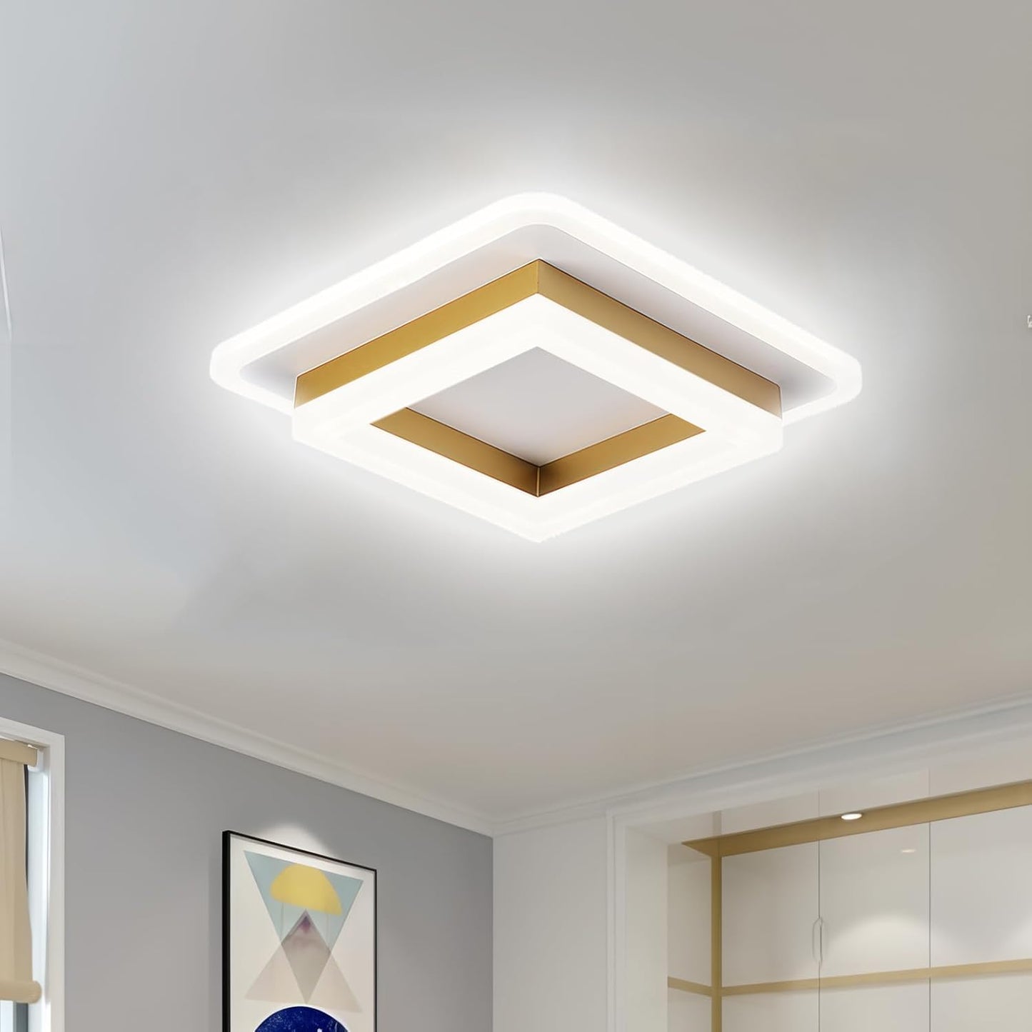 Quadralux | Moderne Vierkante LED Plafondlamp voor Binnen