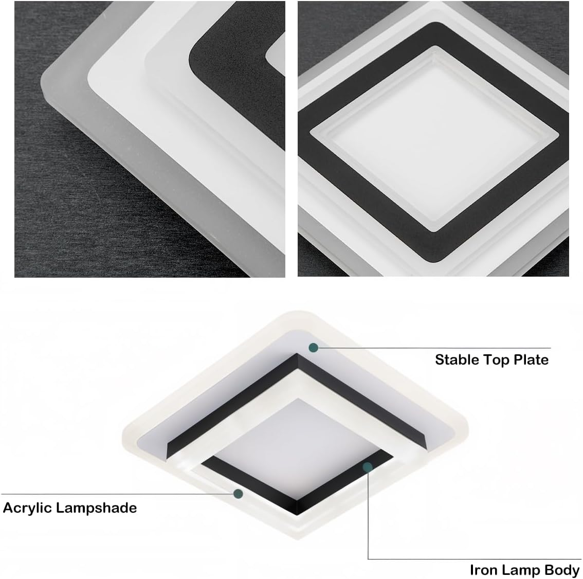 Quadralux | Moderne Vierkante LED Plafondlamp voor Binnen