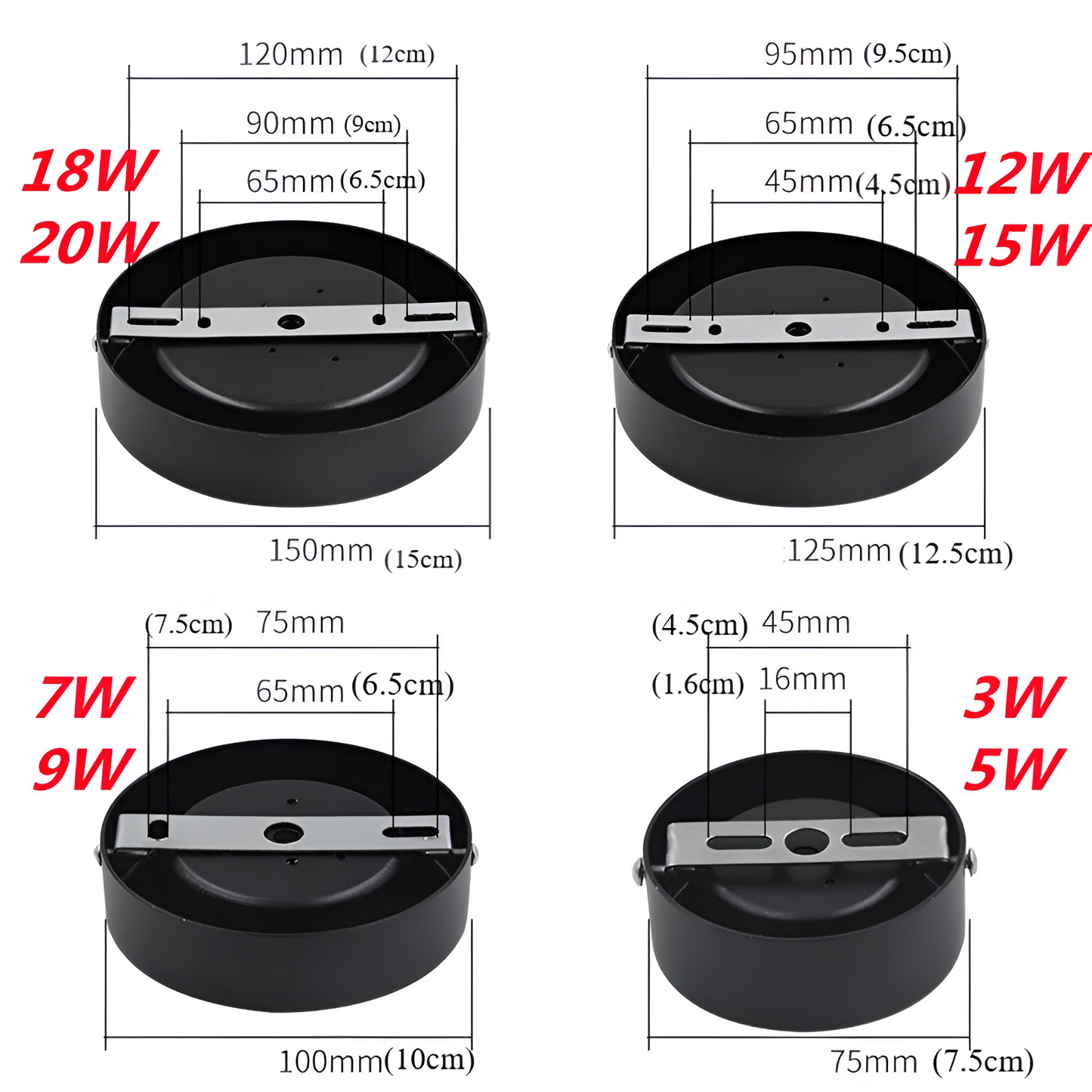 Aluminiumbalk | Spot LED Rond Extra-plat in Aluminium