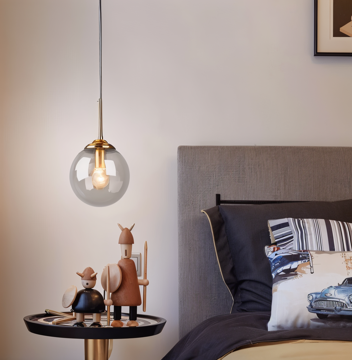 Skymora | Suspensie Nordique in Glas Pierre – Fitting E14