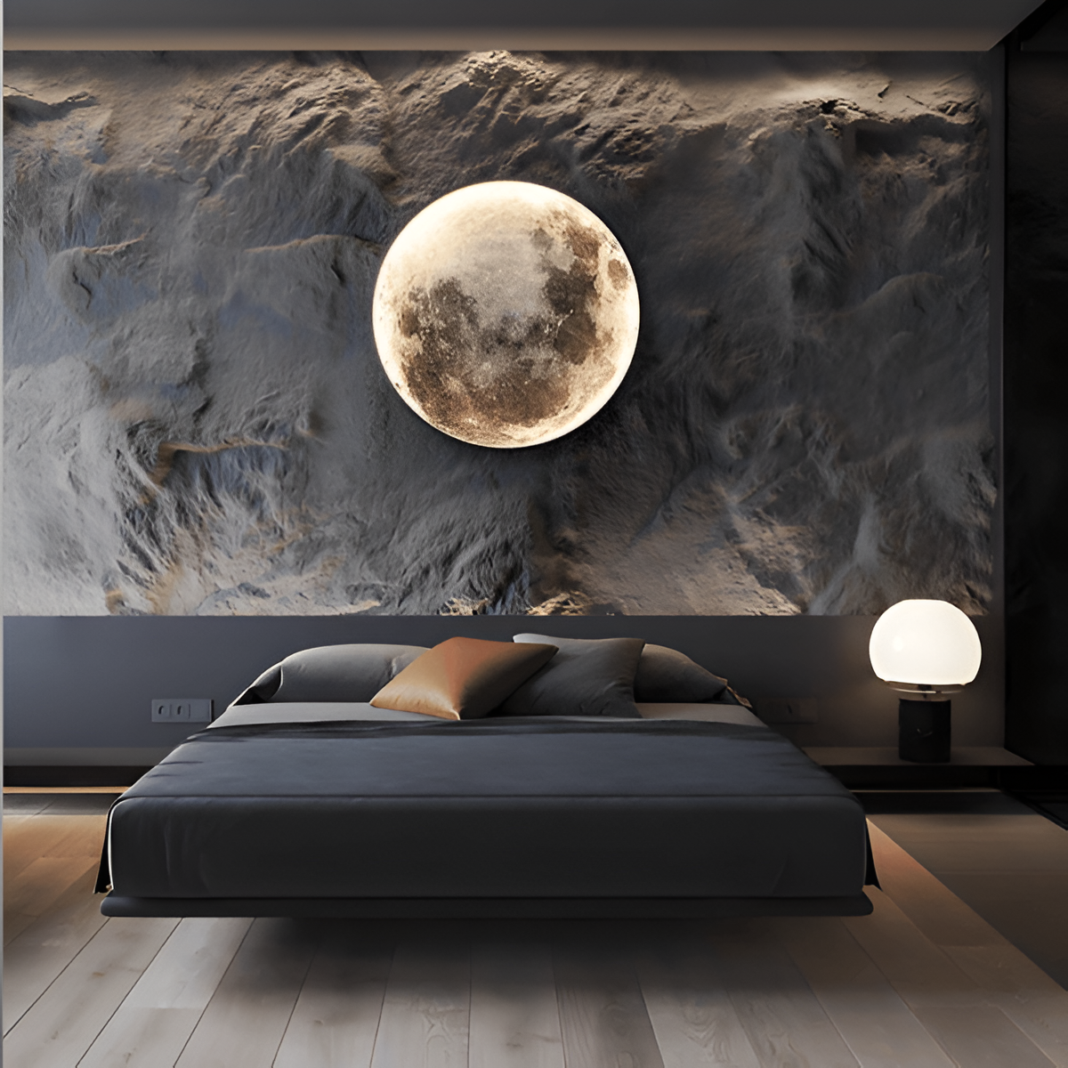 MoonSculpt – Applique murale 3D en forme de lune, réglable et dimmable
