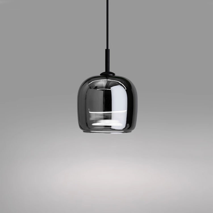 NoirNorse – Lampe Pendante Nordique en Verre Noir