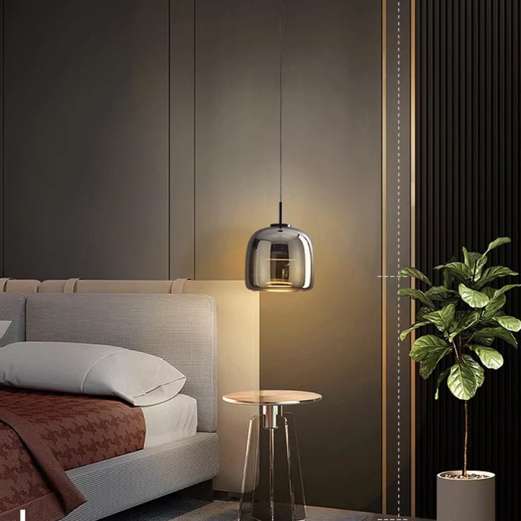 NoirNorse – Lampe Pendante Nordique en Verre Noir