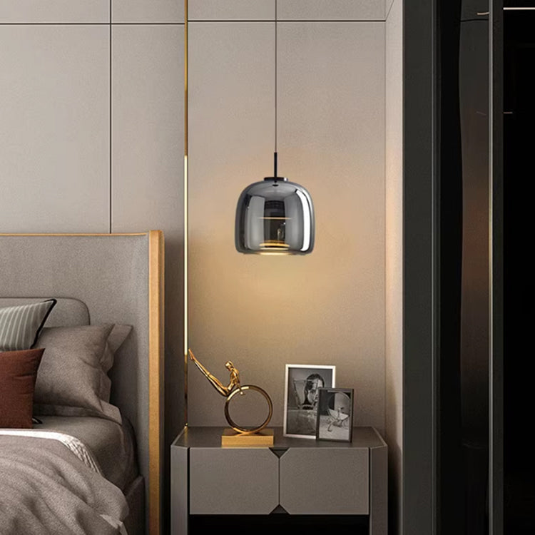 NoirNorse – Lampe Pendante Nordique en Verre Noir