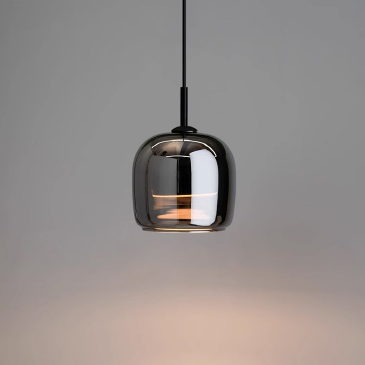 NoirNorse – Lampe Pendante Nordique en Verre Noir