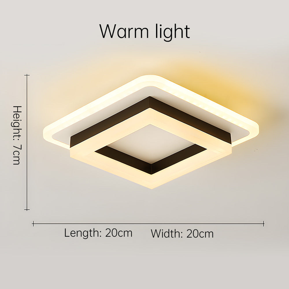 Quadralux | Moderne Vierkante LED Plafondlamp voor Binnen