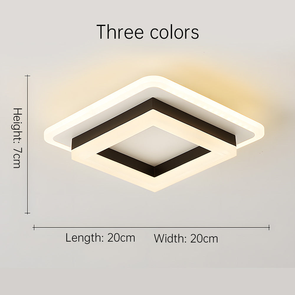 Quadralux | Moderne Vierkante LED Plafondlamp voor Binnen
