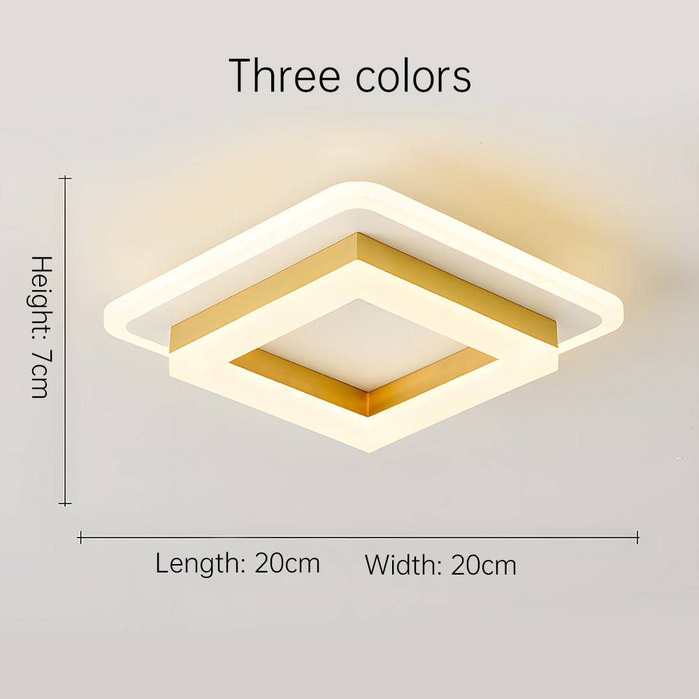 Quadralux | Moderne Vierkante LED Plafondlamp voor Binnen