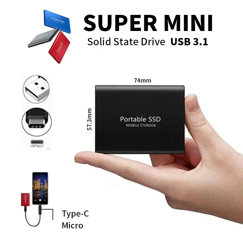 Hoge Prestaties Externe SSD | Snelle en Betrouwbare Opslag