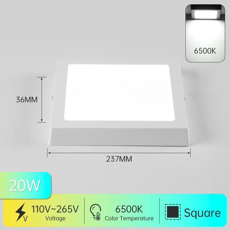 Klarinet | Vierkante of Ronde LED Plafondlamp