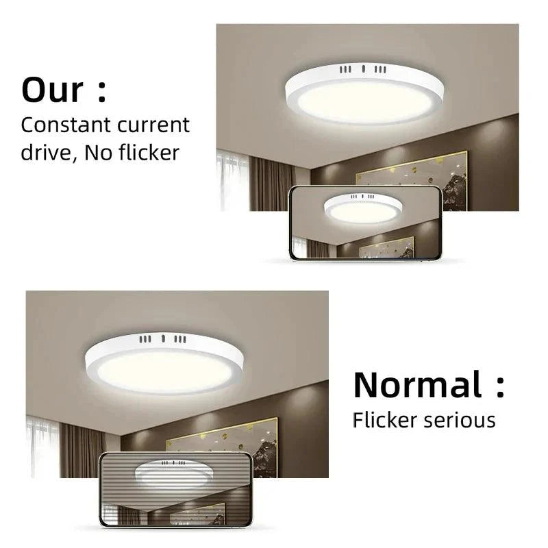 Klarinet | Vierkante of Ronde LED Plafondlamp