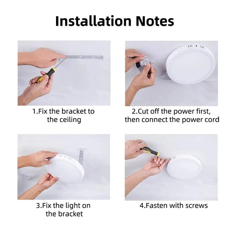 Klarinet | Vierkante of Ronde LED Plafondlamp