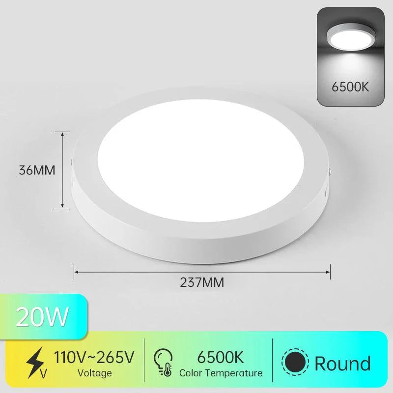Klarinet | Vierkante of Ronde LED Plafondlamp