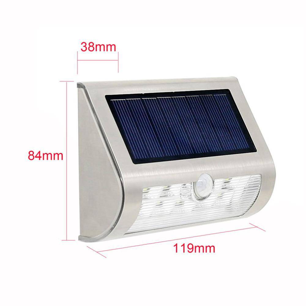 SolaNova – Buitenwandlamp Zonne-energie 5 LEDs