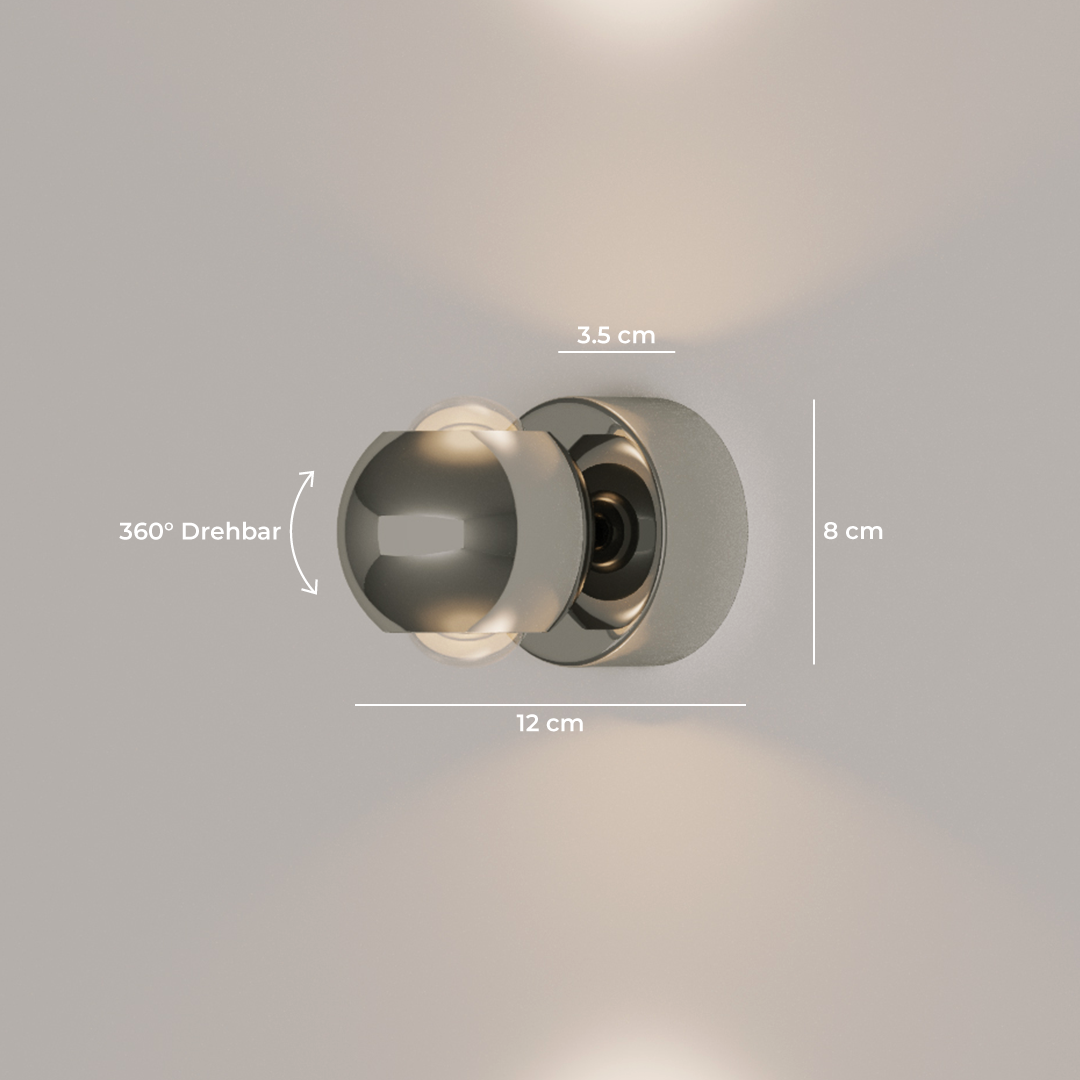 GlowSphere – Éclairage mural sophistiqué et modulable