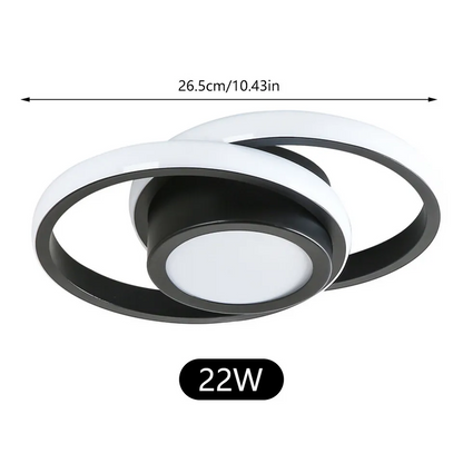 Dubbel | Minimalistische LED Plafondlamp met Dubbele Ring