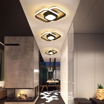 Dubbel | Minimalistische LED Plafondlamp met Dubbele Ring