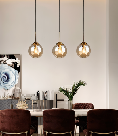 Skymora | Suspensie Nordique in Glas Pierre – Fitting E14