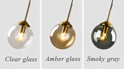 Skymora | Suspensie Nordique in Glas Pierre – Fitting E14