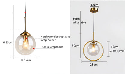 Skymora | Suspensie Nordique in Glas Pierre – Fitting E14