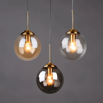 Skymora | Suspensie Nordique in Glas Pierre – Fitting E14