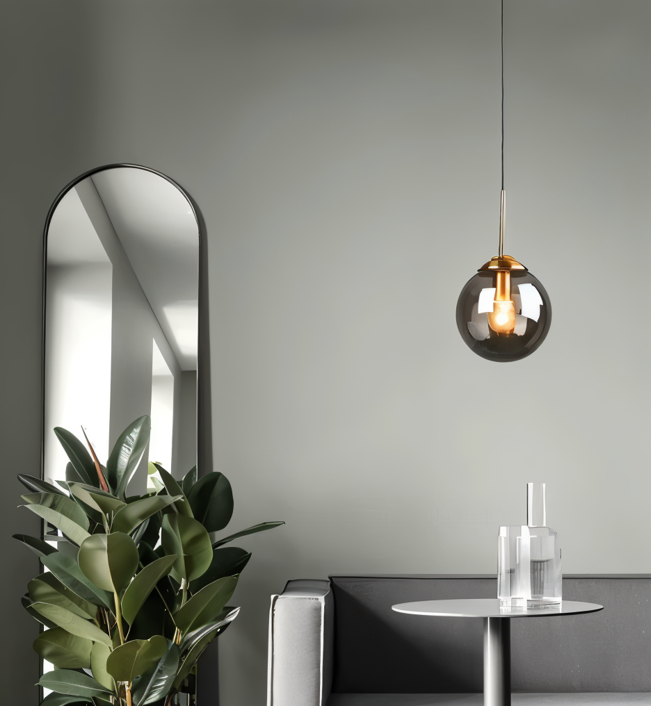 Skymora | Suspensie Nordique in Glas Pierre – Fitting E14