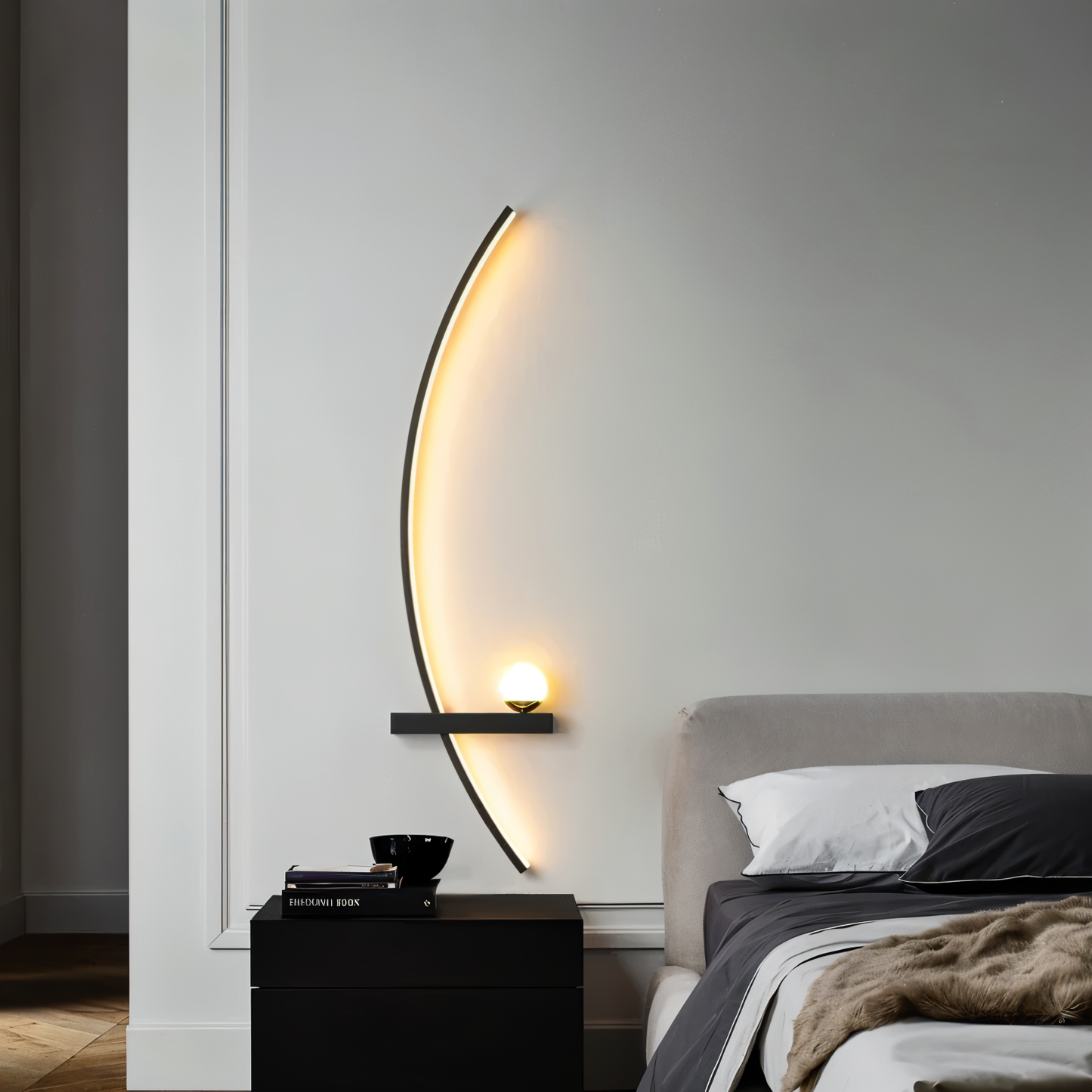 BrightArc – Applique murale en arc LED pour une touche design contemporaine