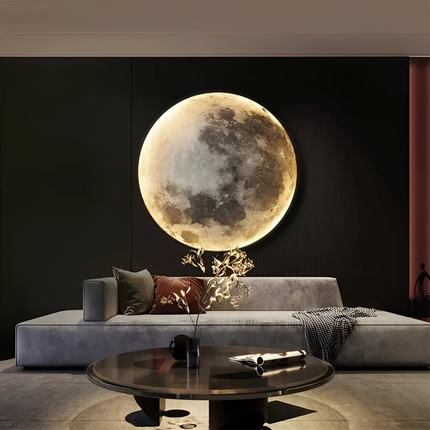 MoonSculpt – Applique murale 3D en forme de lune, réglable et dimmable