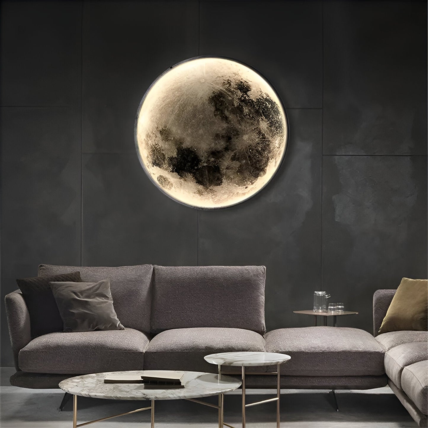 MoonSculpt – Applique murale 3D en forme de lune, réglable et dimmable