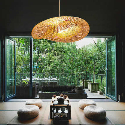 BambooZen – Lampe Suspendue en Bambou
