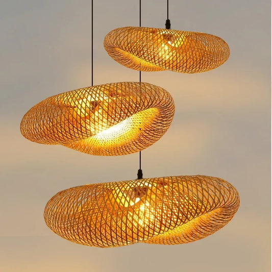 BambooZen – Lampe Suspendue en Bambou