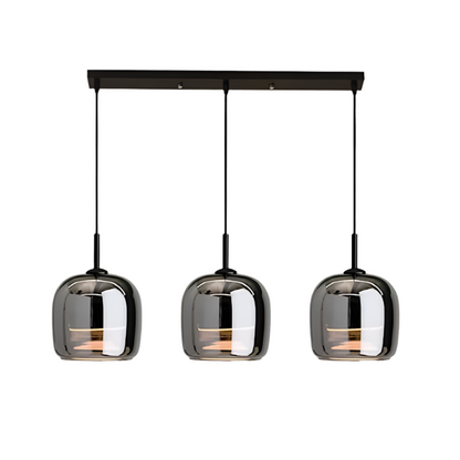 NoirNorse – Lampe Pendante Nordique en Verre Noir