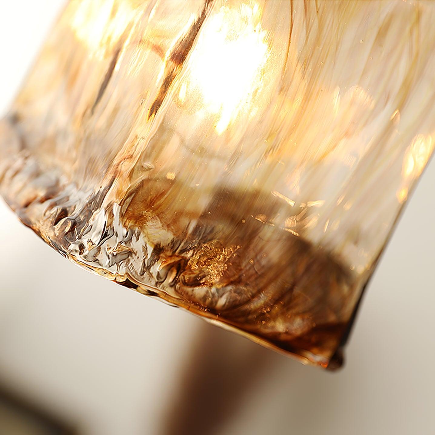 AmberHaven – Suspension Vintage en Verre Brun