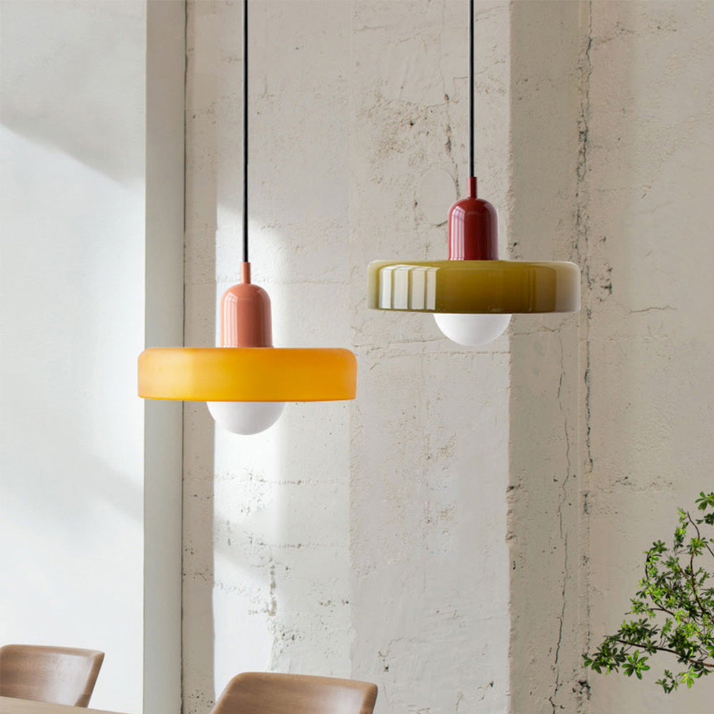 BauhausViva – Hanglamp in Gekleurd Glas