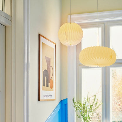ZachtGloeiend | Retro Stijl Papieren Plafondlamp
