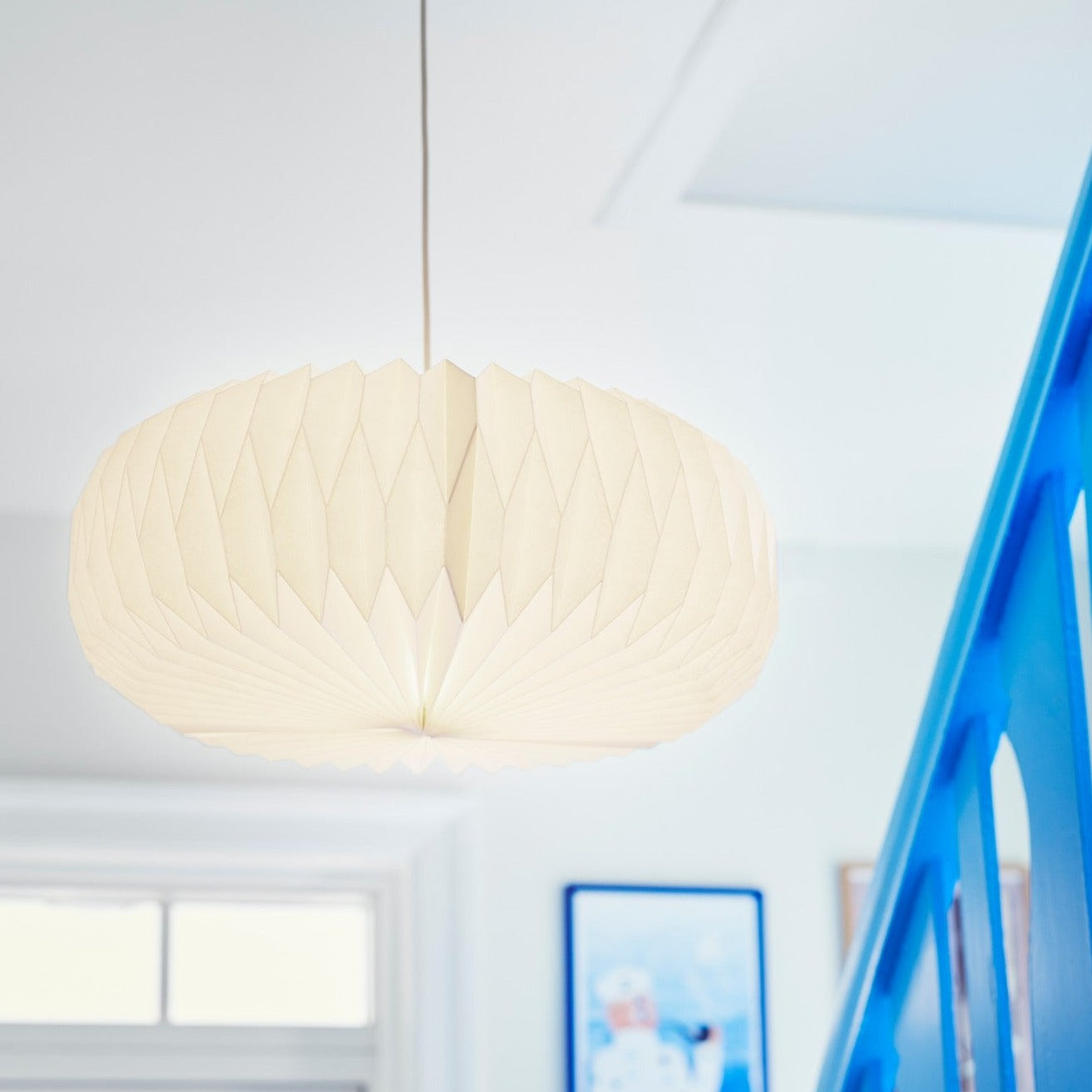 ZachtGloeiend | Retro Stijl Papieren Plafondlamp