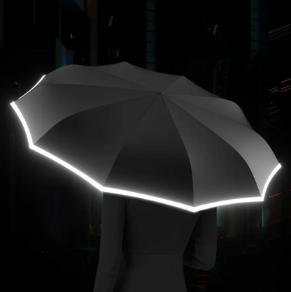 Parapluie Anti-Tempête Réfléchissant | Résistant & Compact