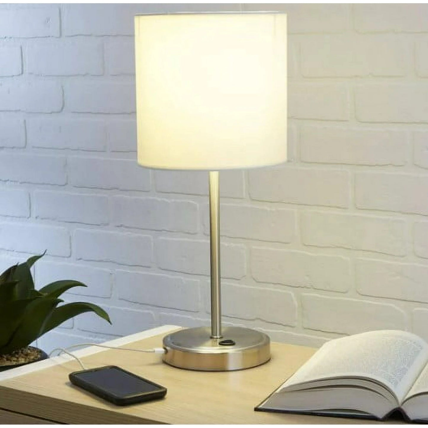 Lampe Moderne en Métal avec Port USB