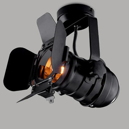 Spoorweg | Industriële Zwarte Plafondlamp – Plafond- of Railmontage