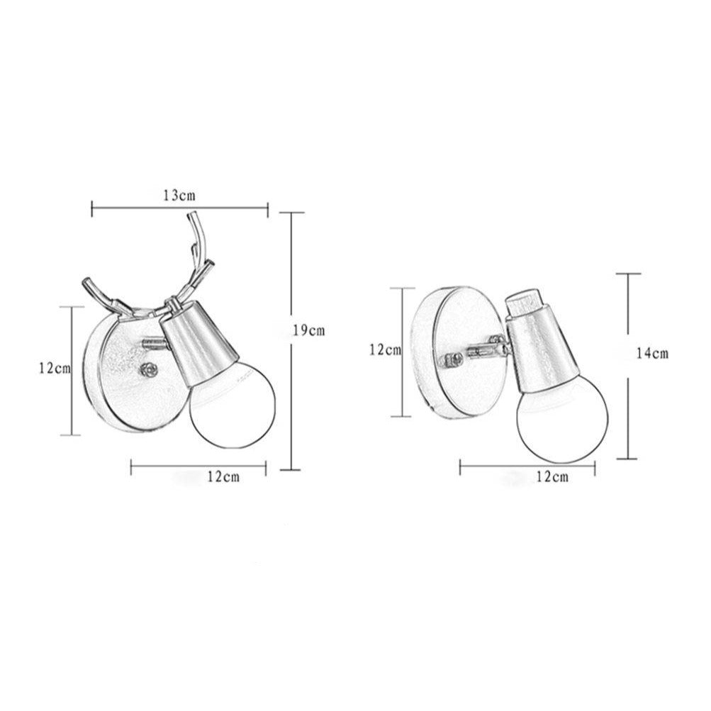 CerfLumi – Applique murale LED en forme de cerf en bois