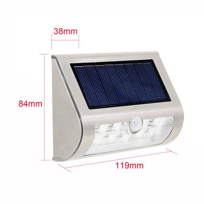 SolaNova – Buitenwandlamp Zonne-energie 5 LEDs